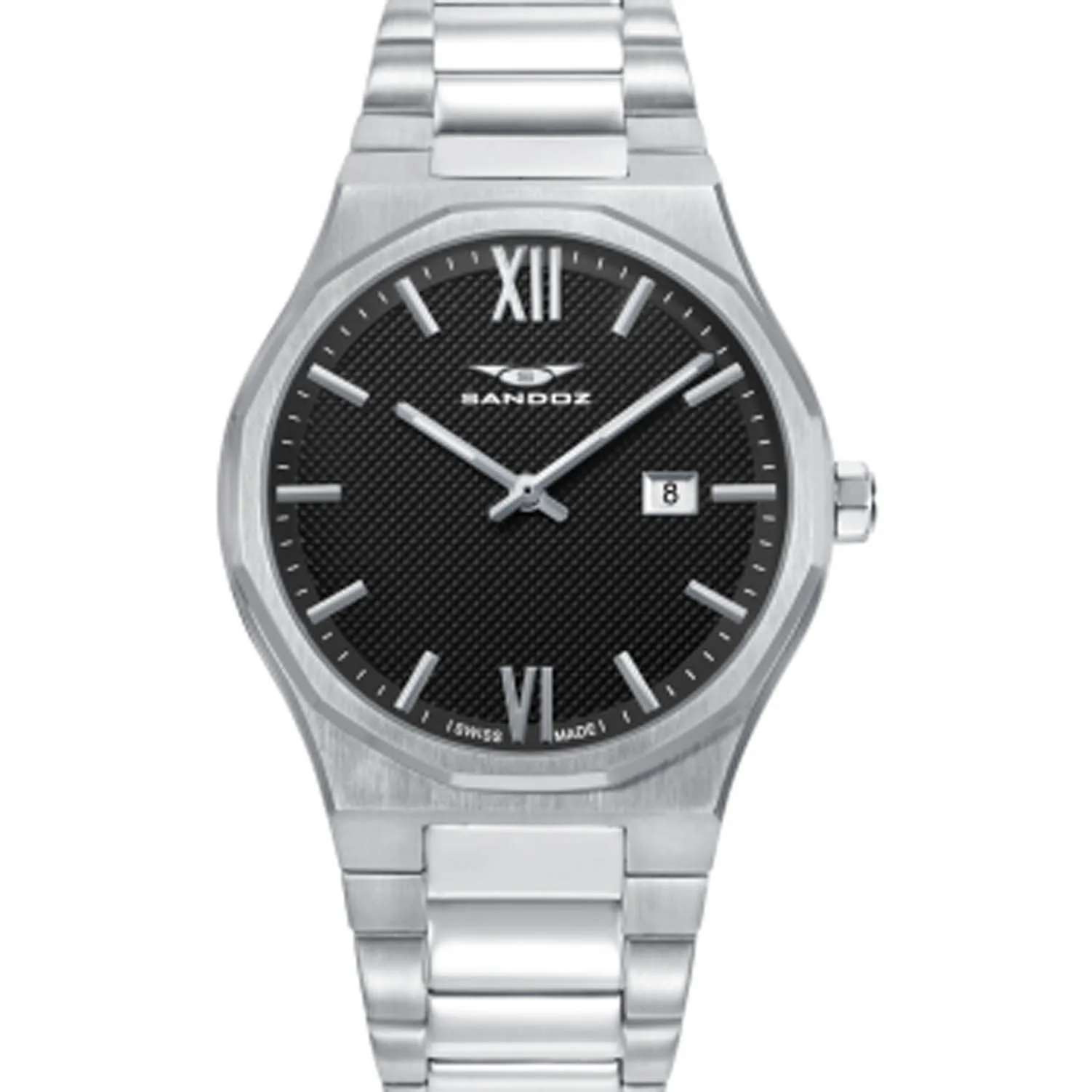 Reloj Sandoz en acero esfera negra 83013-53 Reloj Sandoz en acero esfera negra 83013-53