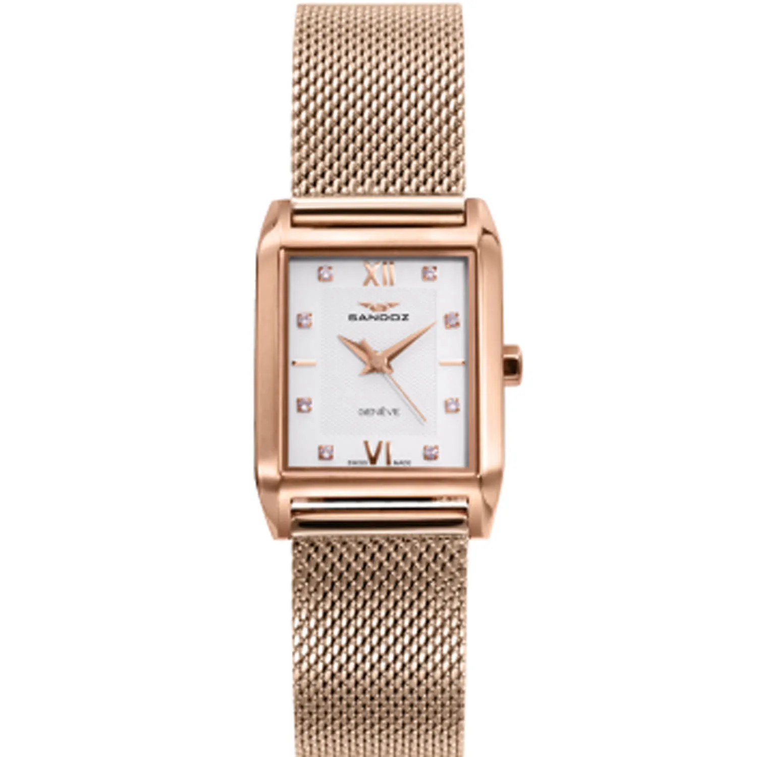 Reloj Sandoz mujer Carré chapado en oro rosa 81326-99 Reloj Sandoz mujer Carré chapado en oro rosa 81326-99