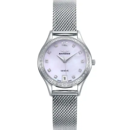 Reloj Sandoz mujer acero y circonitas colección Elle 81328-99