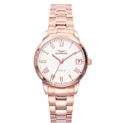 Reloj Sandoz mujer acero chapado y circonitas Elegant 81342-13
