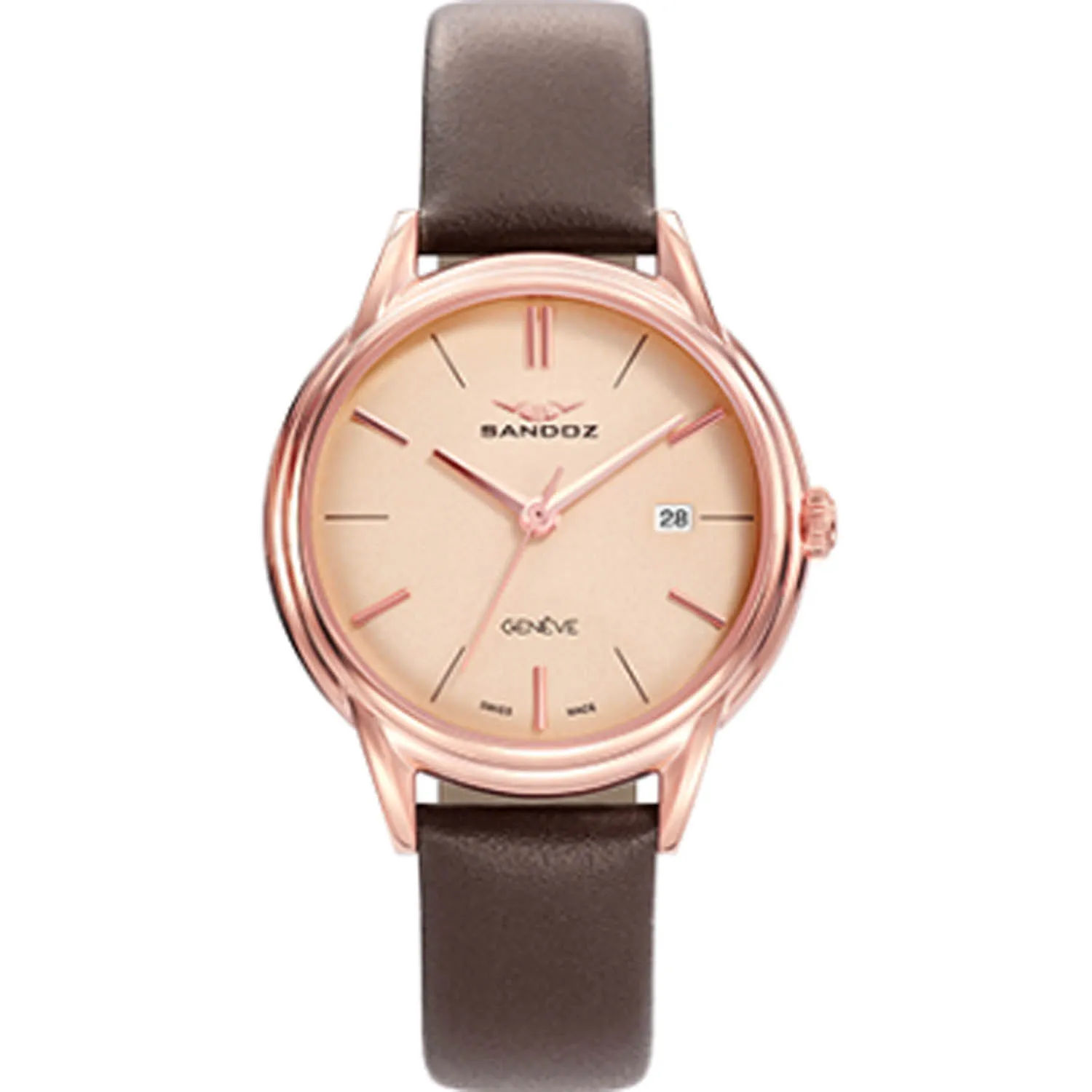 Reloj mujer de acero chapado oro rosa Sandoz Heritage 81354-97 Reloj mujer de acero chapado oro rosa Sandoz Heritage 81354-97