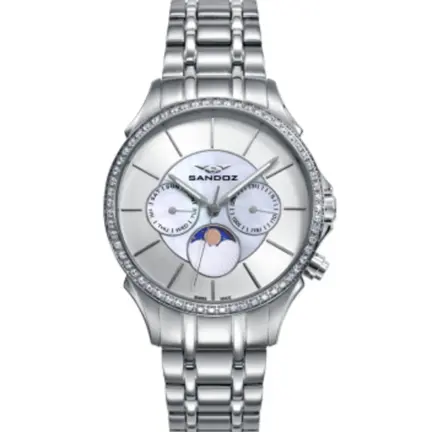 Reloj Sandoz Classic para mujer fase lunar 81376-07