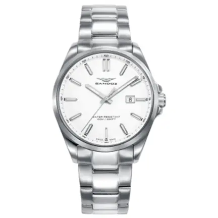 Reloj Sandoz Casual mujer en acero esfera en blanco 83000-97