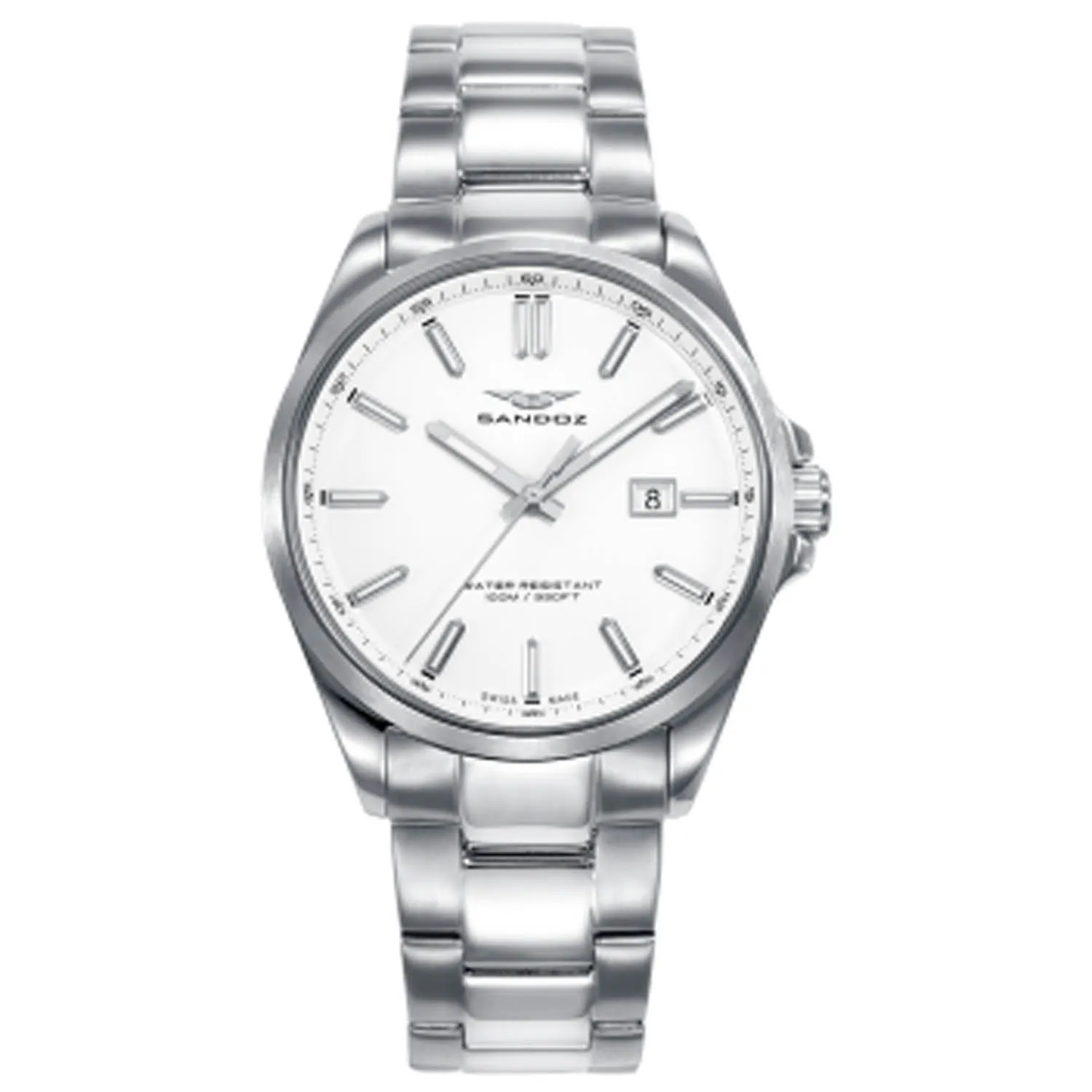 Reloj Sandoz Casual mujer en acero esfera en blanco 83000-97