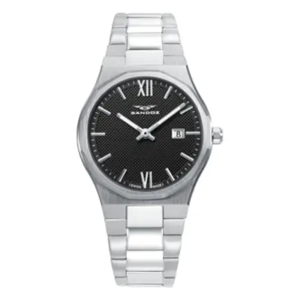 Reloj Sandoz Casual mujer en acero esfera negra 83004-53