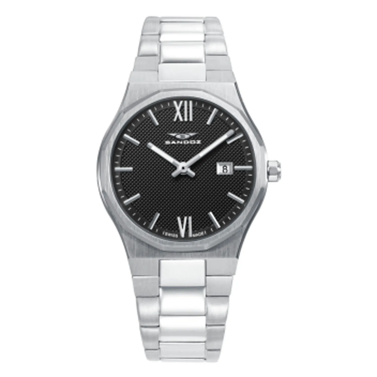Reloj Sandoz Casual mujer en acero esfera negra 83004-53