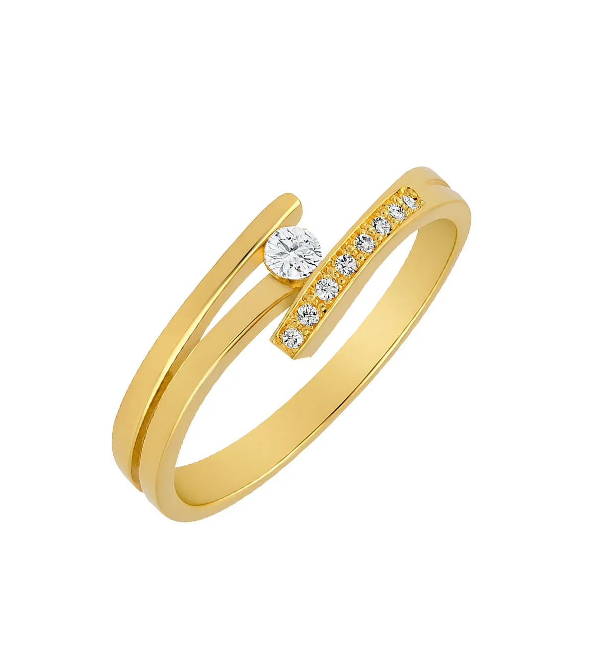 Anillo de oro 18K. con diamantes anillo-de-oro-amarillo-18-ct.-con-brillantes-150_A-119 modelo toma lateral