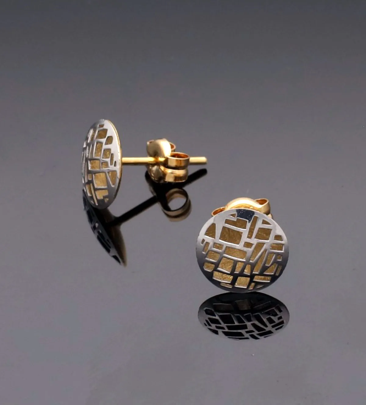 Pendientes de oro bicolor 18k 243_613-00132 pendientes-de-oro-blanco-y-oro-amarillo-243_613-00132 sin retoque