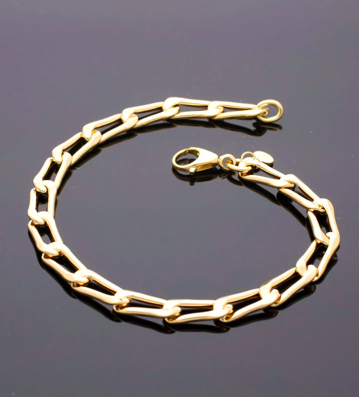 Pulsera de oro eslabones barbados 243_458-01533 pulsera-de-oro-18k-eslabones-243_458-01533-1 toma sin retoque fotografico