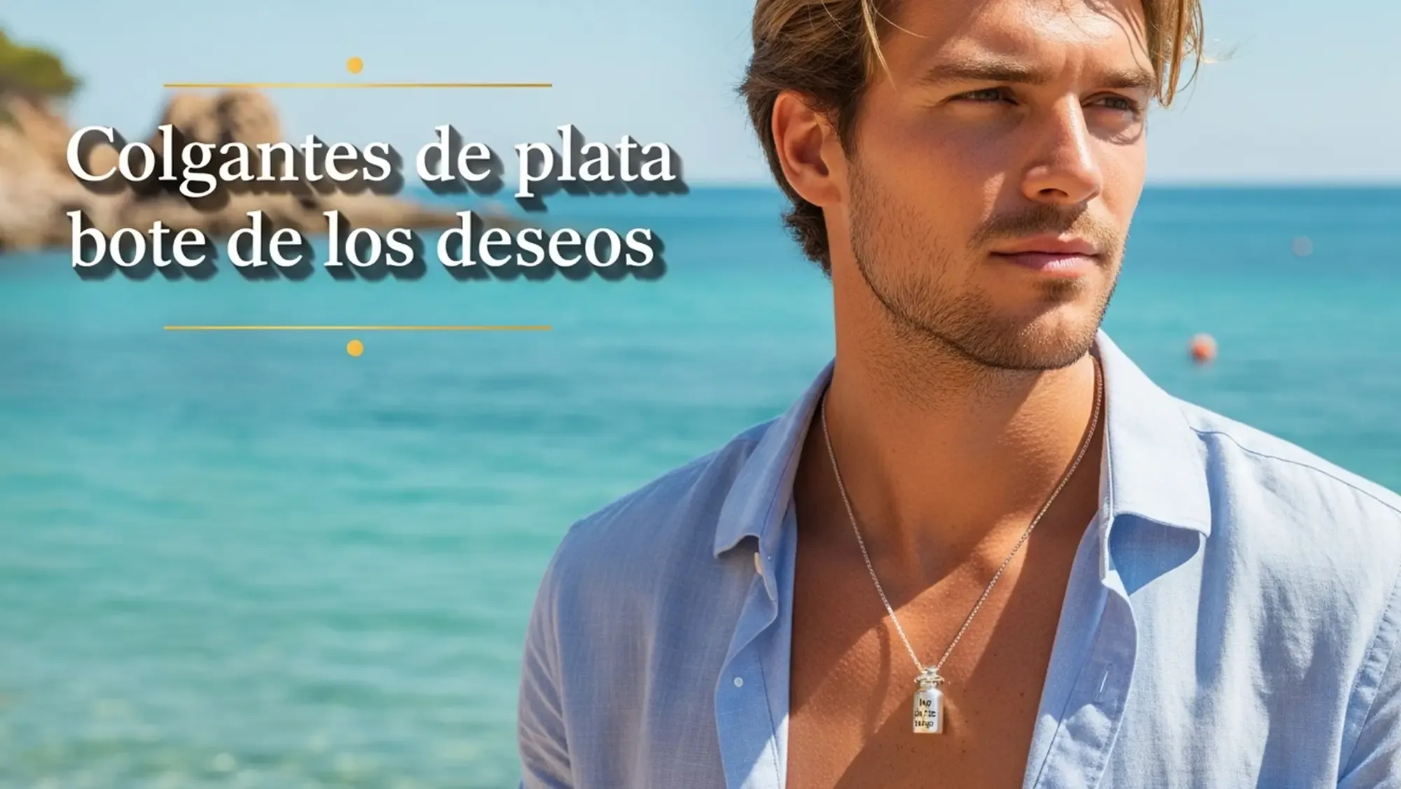 Colgante de plata bote 3 formas de llevar el poder y la vida contigo PORTADA Colgante de plata bote