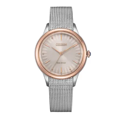 Reloj Citizen mujer Lady en acero bisel chapada EM1156-80X