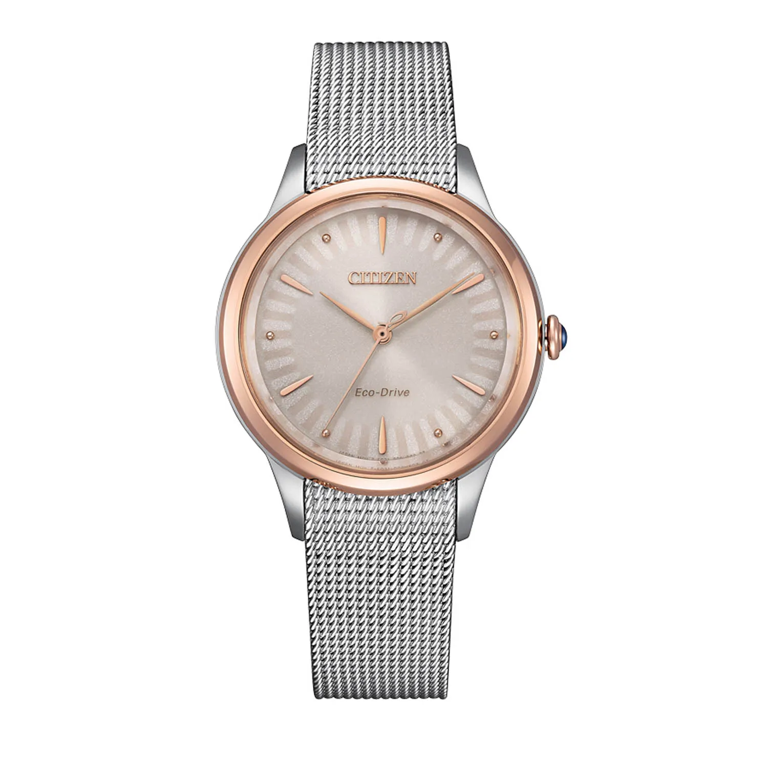 Reloj Citizen mujer Lady en acero bisel chapada EM1156-80X