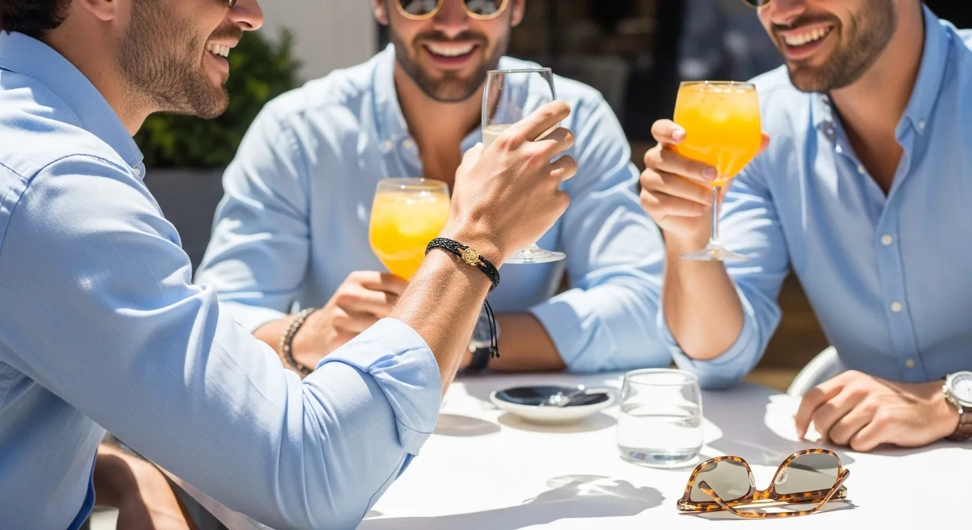 Pulsera tipo macramé para hombre: 5 razones por las que el oro eleva tu estilo Pulsera tipo macrame para hombre12
