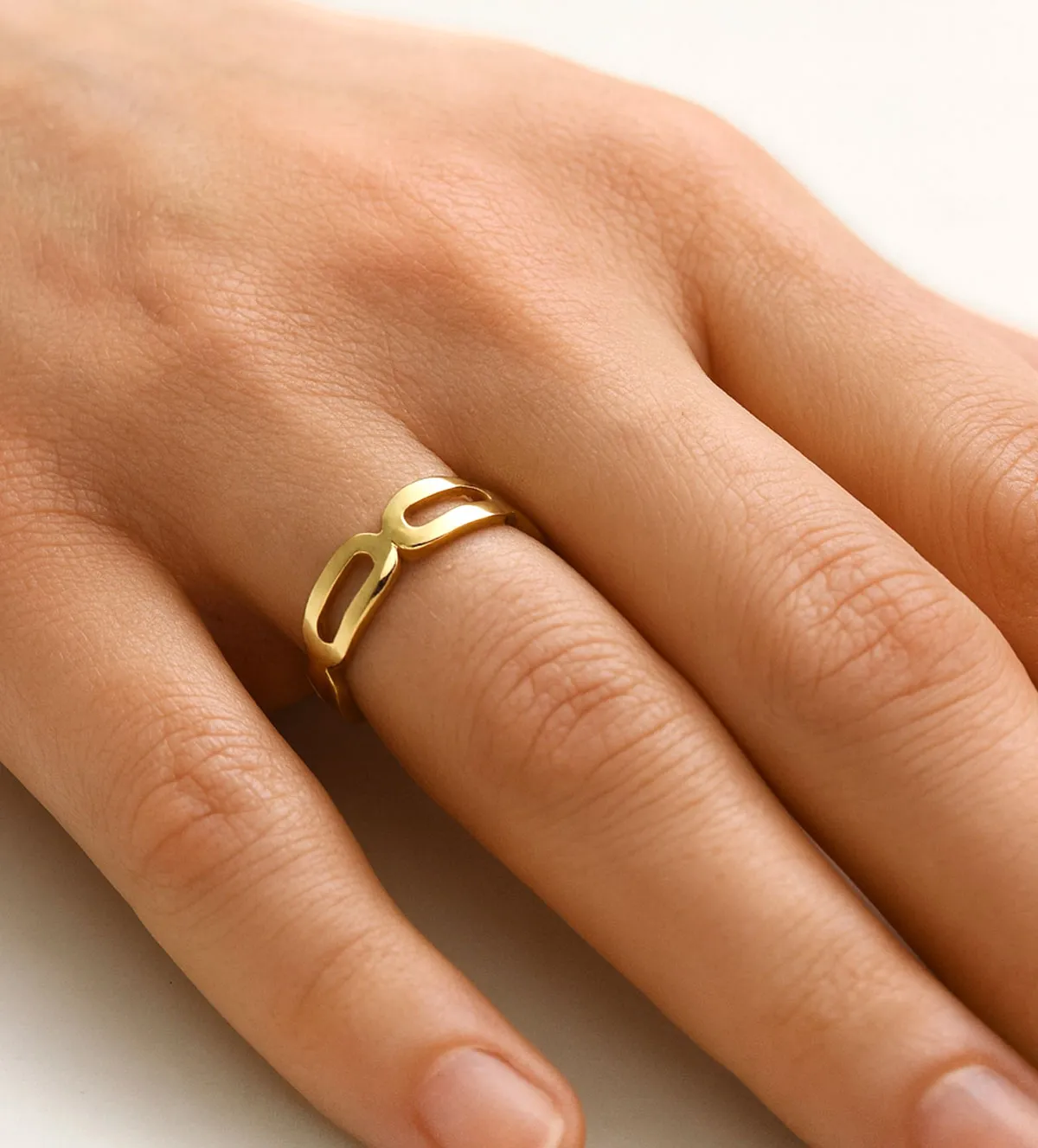 Anillo de oro eslabones 243_602-00280 Anillo de oro eslabones 243_602-00280 - Imagen 2