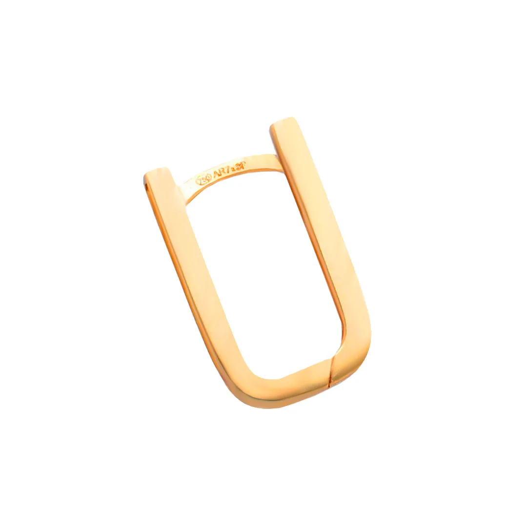 Pendientes de oro 18k aretes forma de U con circones 243_636-00589 pendientes-de-oro-18k-y-circones-243_636-00589 toma cenital