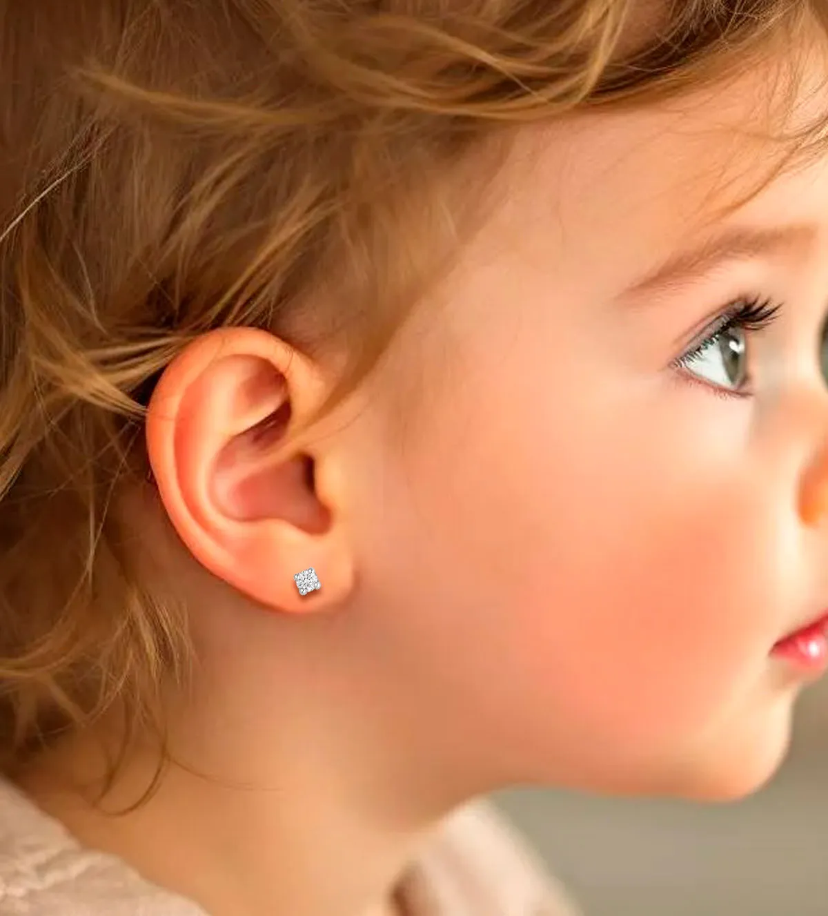 Pendientes de oro blanco 18k para bebe 243_486-00074-B pendientes-de-oro-blanco-para-bebe-243_486-00074-B modelo IA