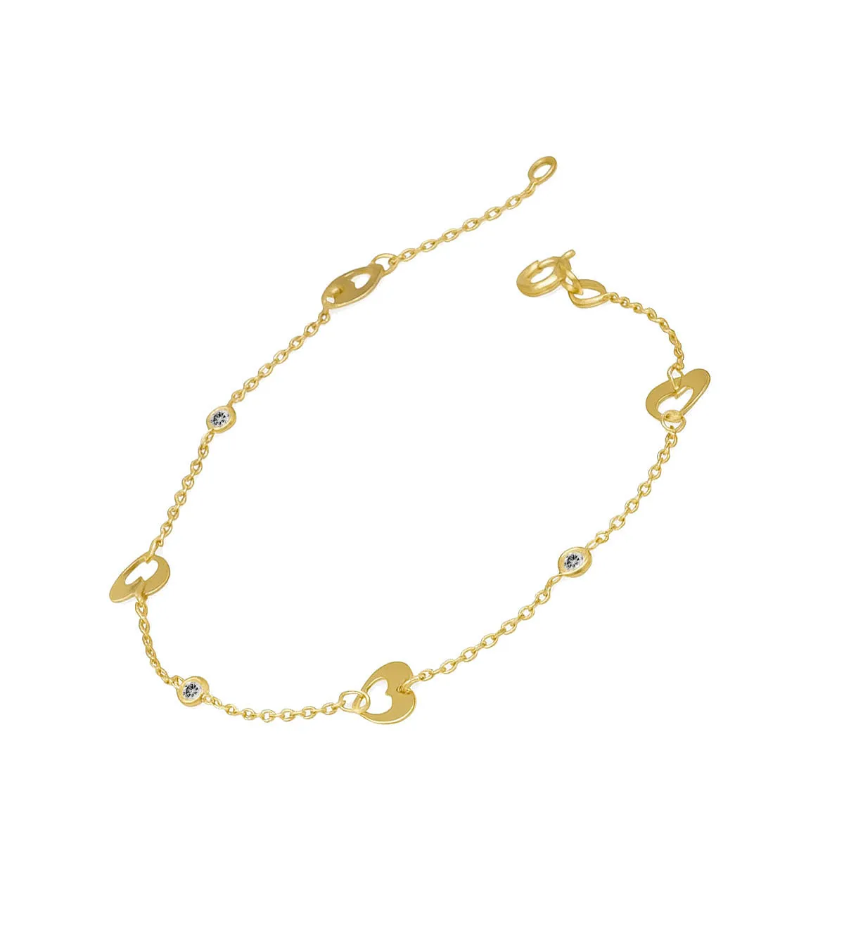 Pulsera de oro 18K y circones 243_656-00169 pulsera-de-oro-243_656-00169