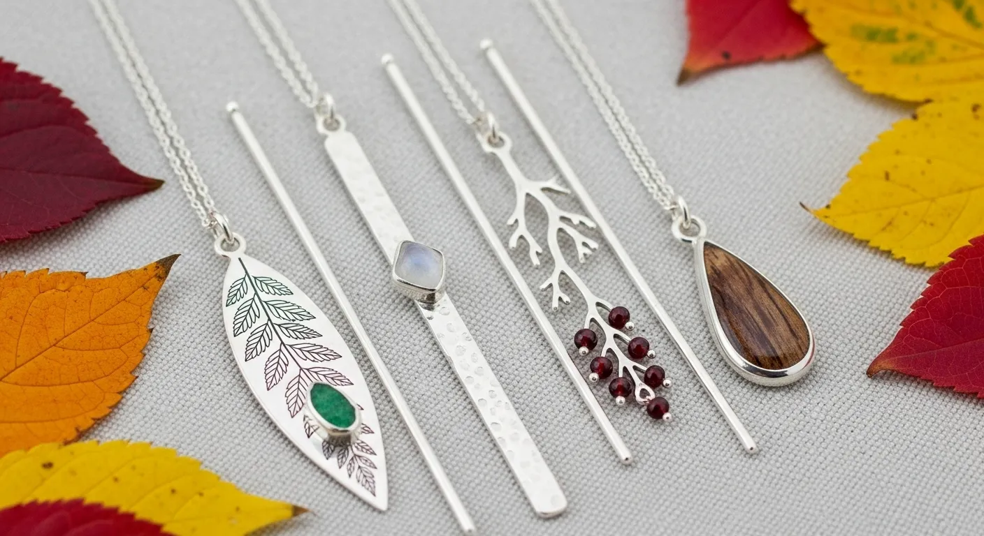 Colgantes largos de plata: 4 diseños orgánicos irresistibles para tus looks otoñales Colgantes largos de plata 4 disenos organicos irresistibles para tus looks otonales5