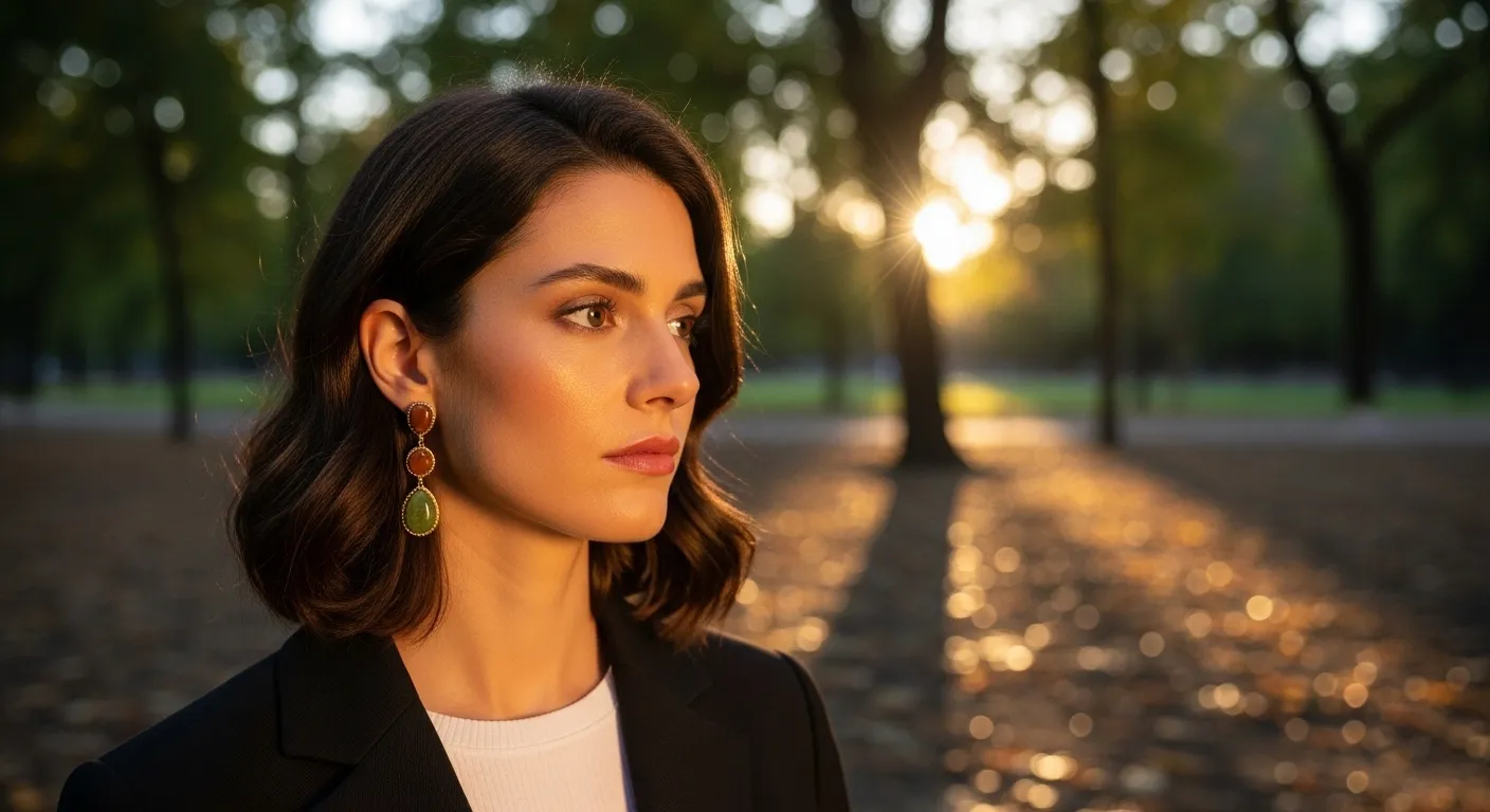 Pendientes con piedras otoñales: 3 tonos tierra que iluminan tu piel con poder este septiembre Pendientes con piedras otonales 3 tonos tierra que iluminan tu piel con poder este septiembre3