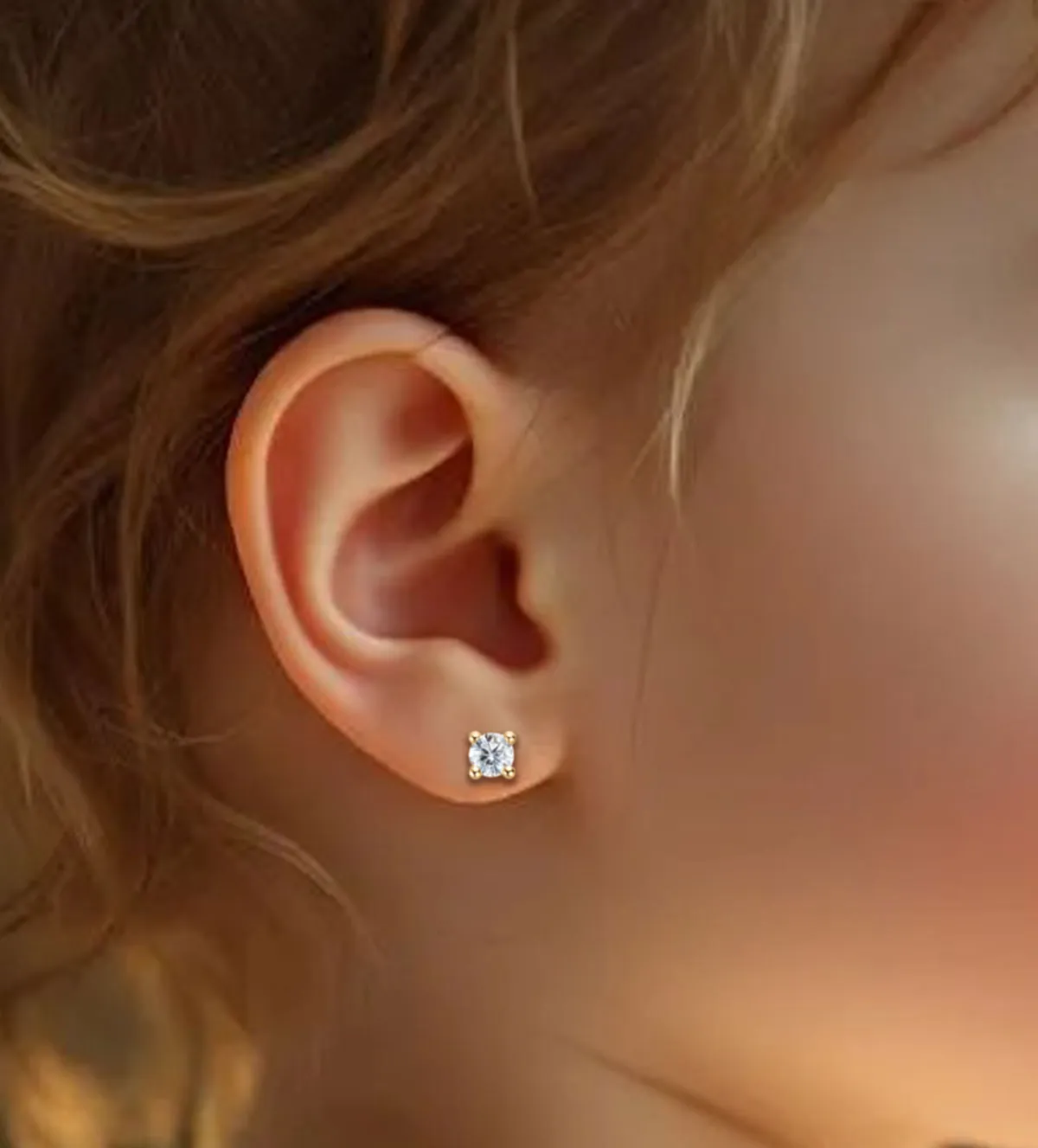 Pendientes de bebe oro 18k y circón 243_486-00074 pendientes de bebe oro y circon 243_486-00074 modelo