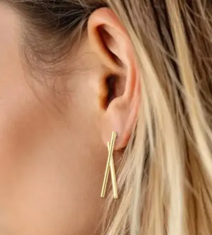 pendientes de oro 18K 243_664-00373 modelo mujer