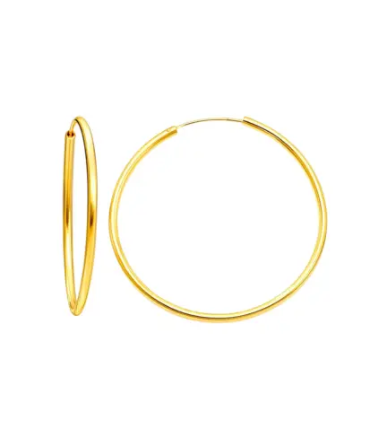 pendientes de oro aro amarillo 18 ktes 030_500_01