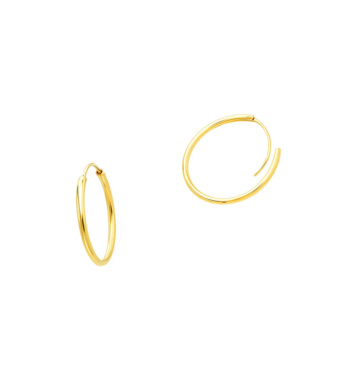 Pendientes de oro tipo aro 030_500 pendientes de oro aro amarillo 18 ktes 030_500_01 foto detalle cierre