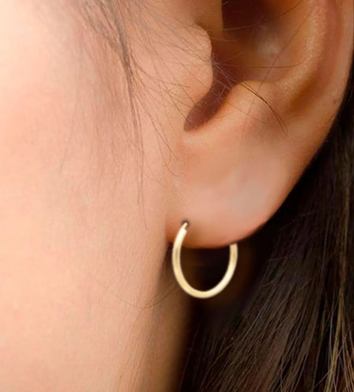 Pendientes de oro tipo aro 030_500 pendientes de oro aros de 14mm 030_500-14_10