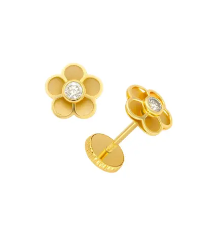 pendientes de oro bebe 243_613-00136