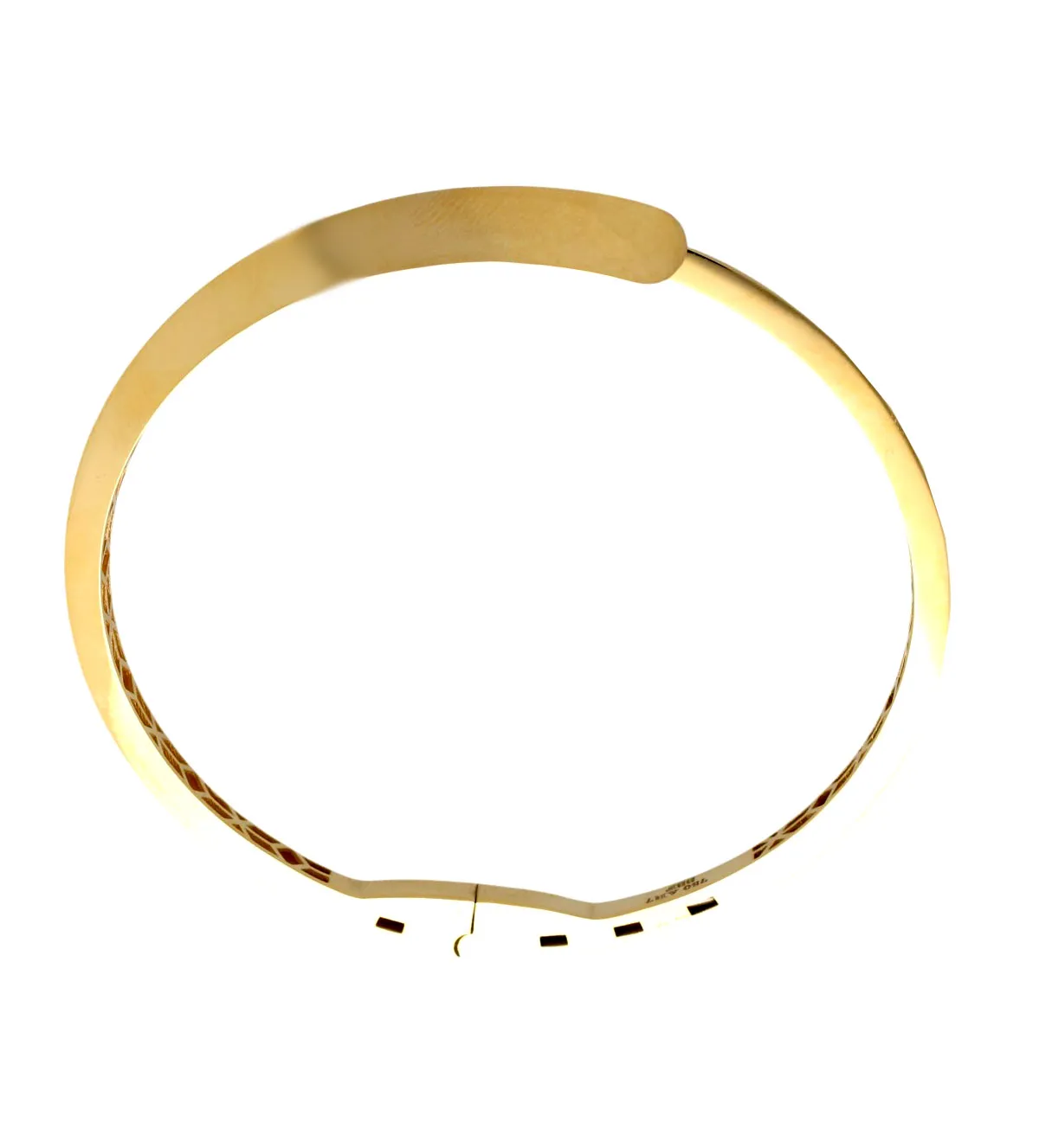 Pulsera de oro 18K 243_664-00409 pulsera de oro rigida tu y yo 243_664-00409 foto cenital