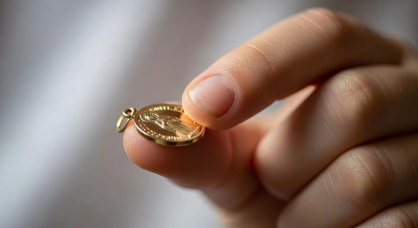 Medallas de comunión en oro 18k: símbolo de fe y elegancia para este día único Medallas de comunion en oro 18k simbolo de fe y elegancia para este dia unico7