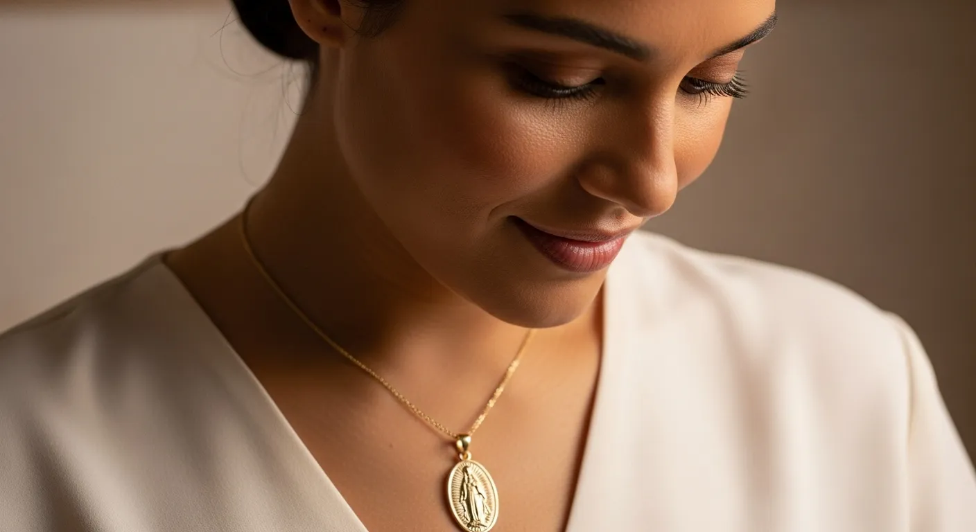 Medallas y colgantes de oro simbolos eternos para el Dia de Todos los Santos5