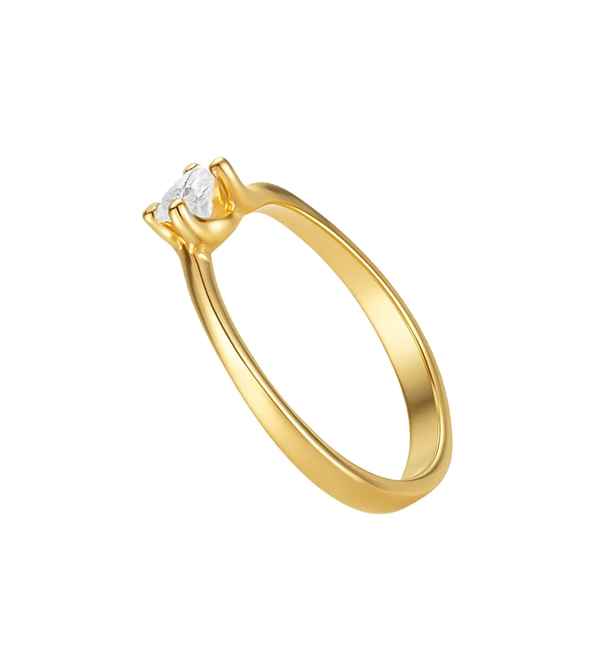 Anillo de Compromiso oro amarillo 18k con diamante natural 601_1237 anillo-de-compromiso-oro-amarillo-18-ktes-con-brillante-601_1237 toma lateral