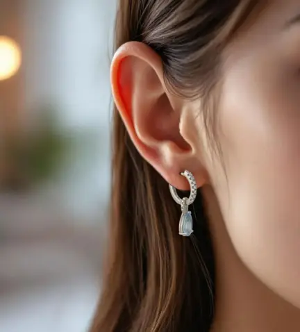 colgantes-de-oro-para-pendientes-de-aro-top-sky-blue-con-brillantes169_CERCHI-3-TOP modelo mujer