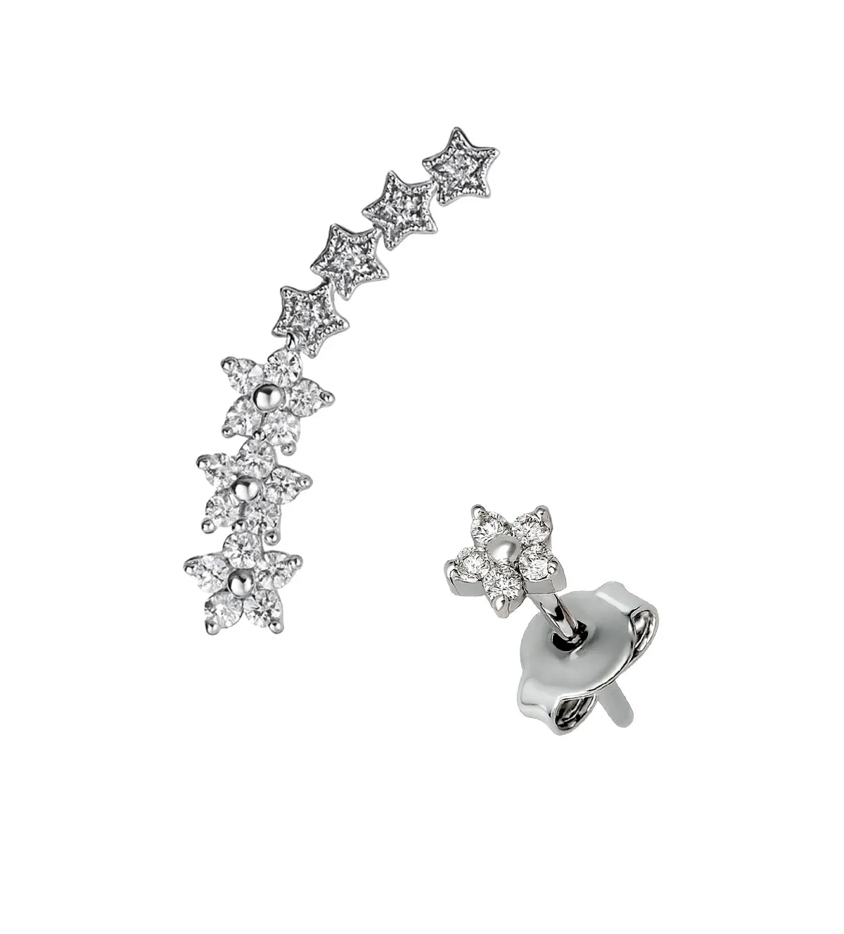 Pendientes de oro blanco 18k con brillantes 243_297-02356-02648 pendiente-de-oro-18k-con-diamantes-trepador-y-fijo-243_297-02356-02648