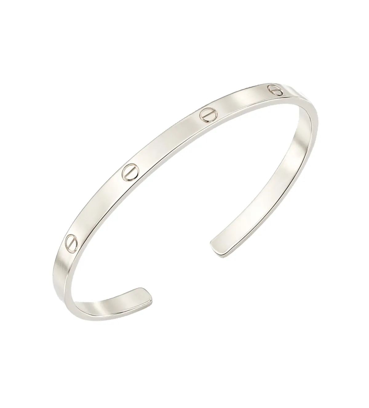 Pulsera de plata rígida tornillos 266_0410956-1-1-BRAZ pulsera-de-plata-266_0410956-1-1-BRAZ toma oblicua