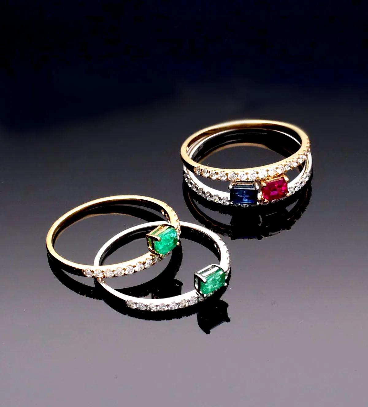 Anillo de oro con brillantes y piedra preciosa 243_297-02XXX anillo de oro con piedra preciosa y brillantes 243_297-02309_05