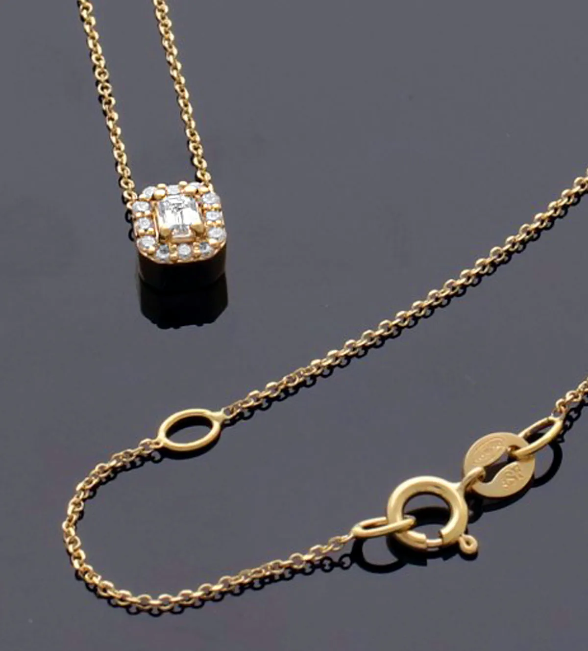 Gargantilla de oro 18k con diamantes naturales 243_765-00642 gargantilla de oro amarillo 18k con diamantes naturales 243_765-00642_05