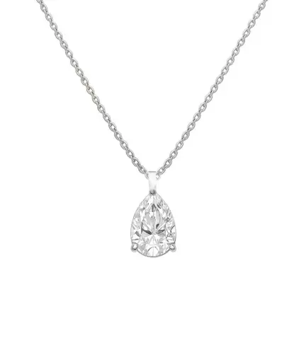 gargantilla de oro blanco con diamante pera 243_765-00655-B