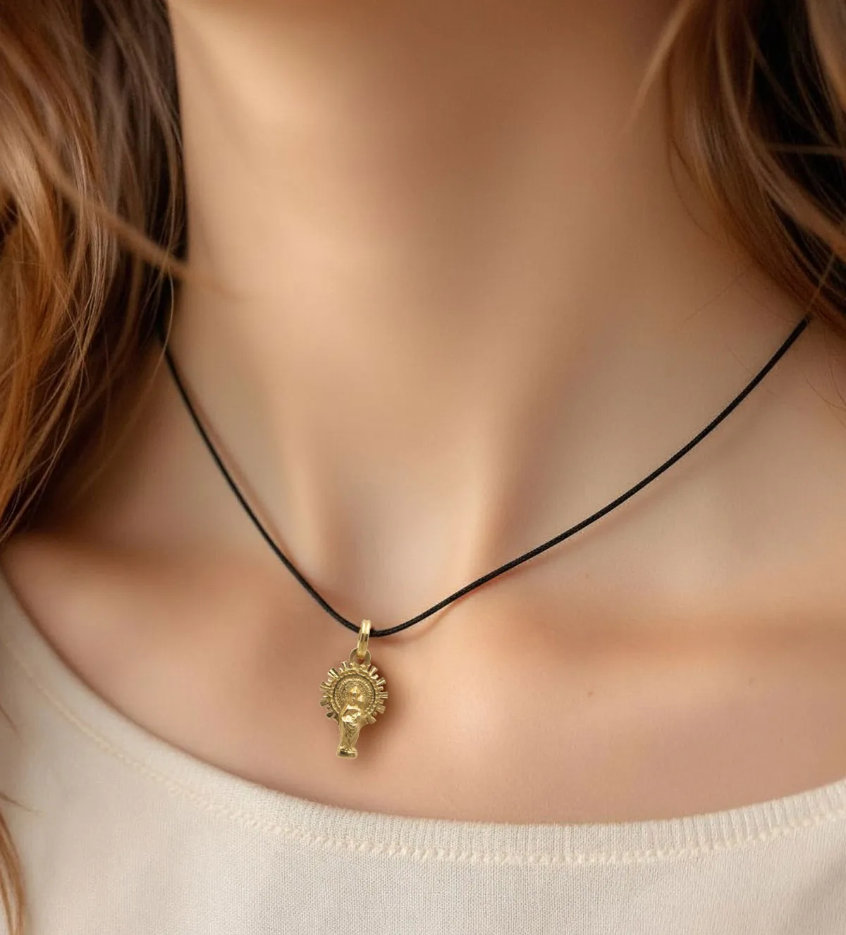 Medalla de oro 18k Virgen del Pilar 036_BB_25M30 medalla de oro 18k virgen del pilar 036_BB_25M30_10