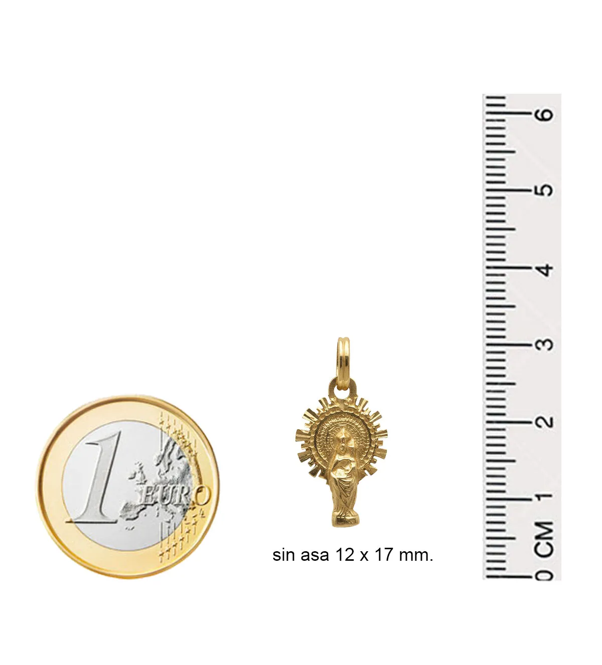 Medalla de oro 18k Virgen del Pilar 036_BB_25M30 medalla de oro 18k virgen del pilar 036_BB_25M30_Medidas