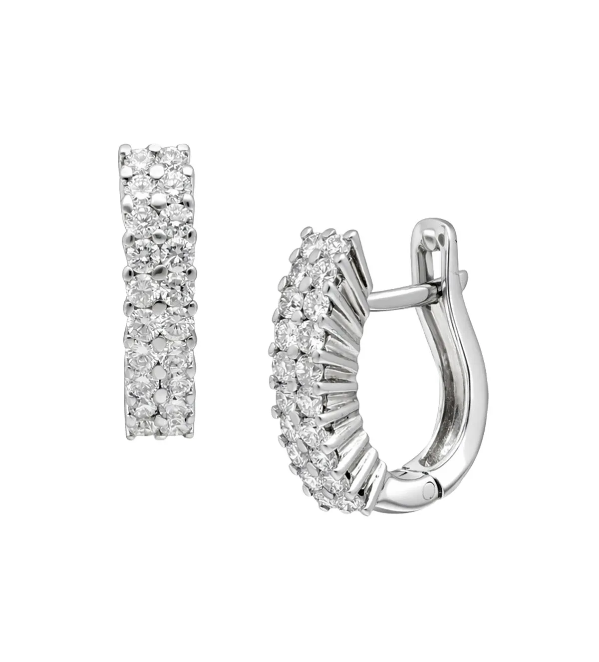 Pendientes de oro blanco y brillantes 231_W743E pendientes de oro blanco y brillantes 231_W743E