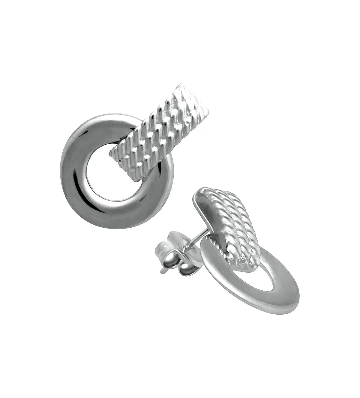 Pendientes de plata circulo y gallones 266_0111070 pendientes de plata 266_0111070-1-1