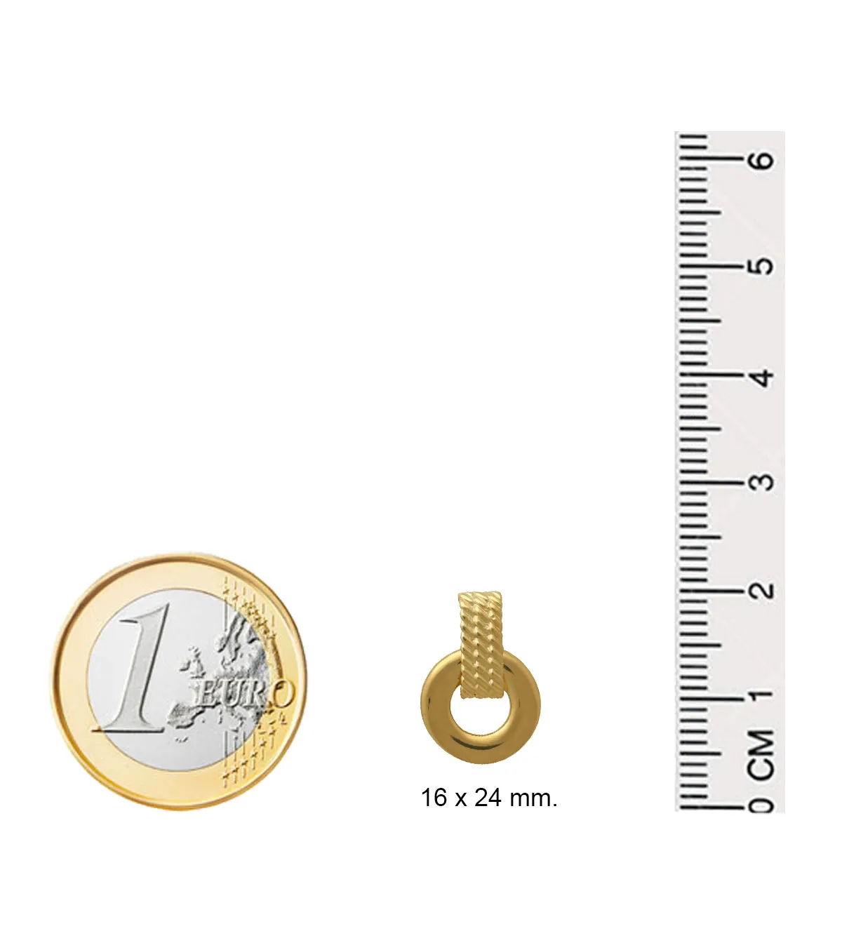 Pendientes de plata circulo y gallones 266_0111070 pendientes de plata chapada 266_0111070-2-1_M