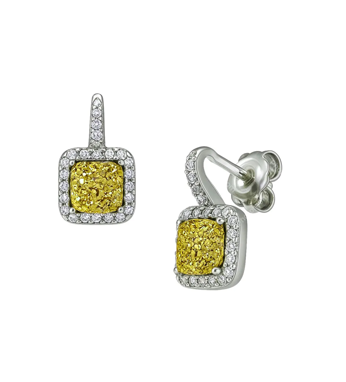 pendientes de plata con circones y agata drusa 248_0410-2