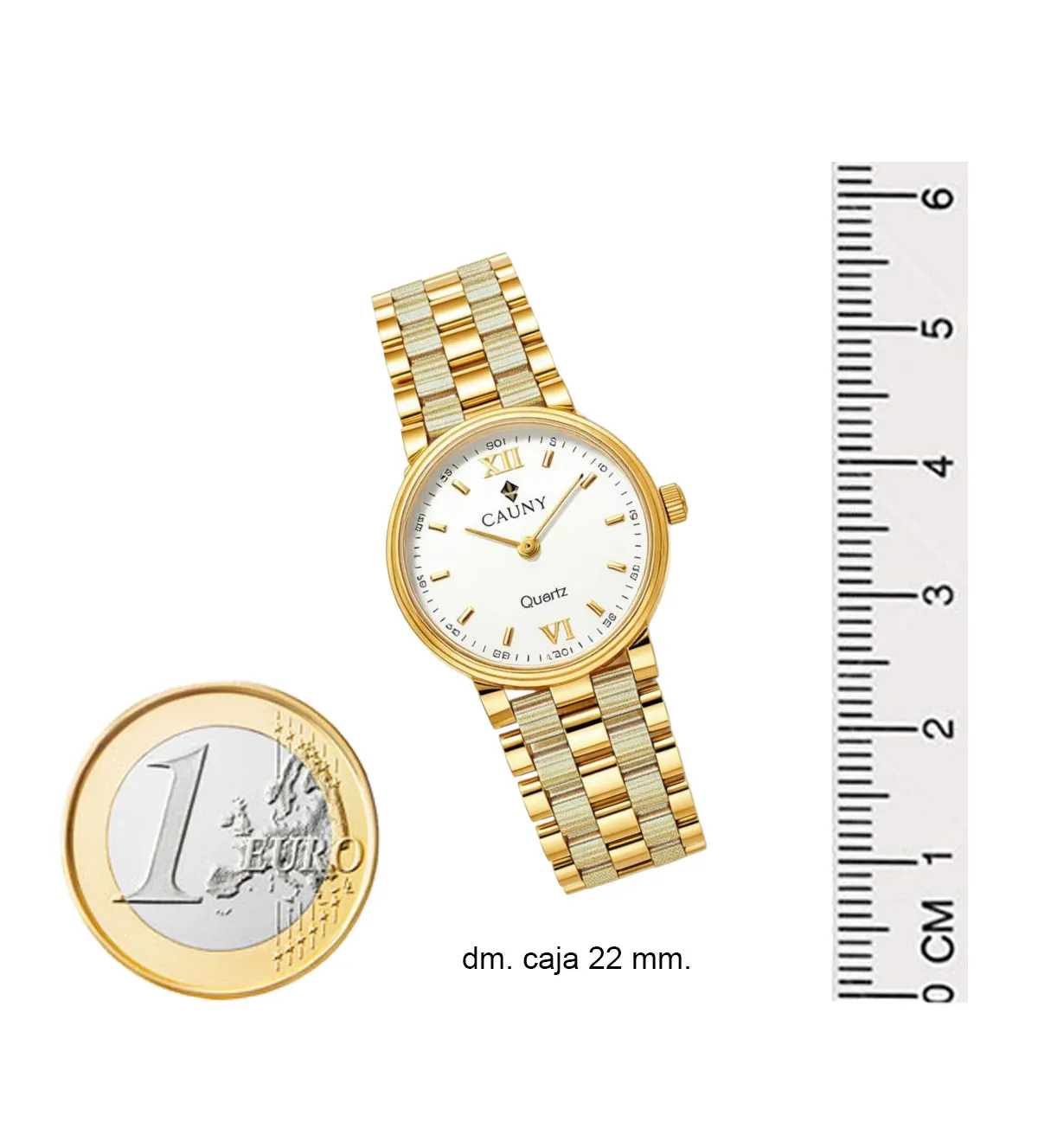 Reloj de oro 18K para mujer CAUNY 037_32E7 reloj de oro CAUNY para mujer 037_32E7_M