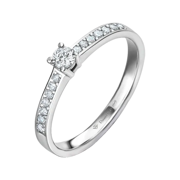 anillo de compromiso oro blanco con diamantes 020 ct 2bda2f