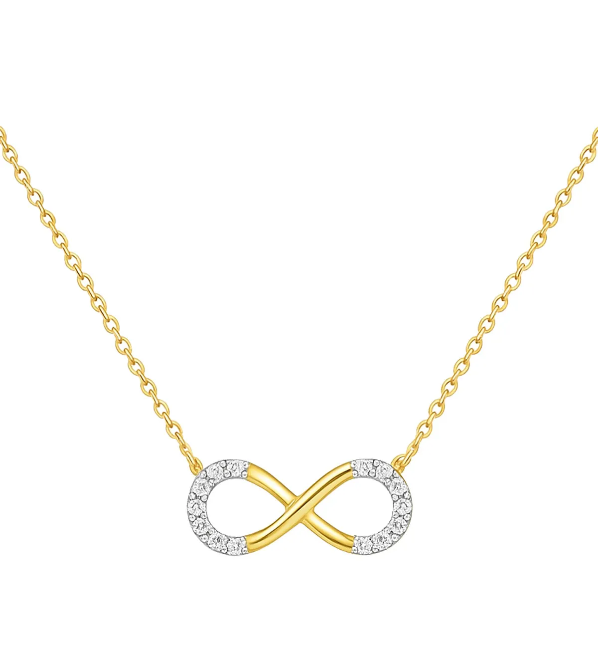 gargantilla de oro amarillo 18k infinito 243_679-00183