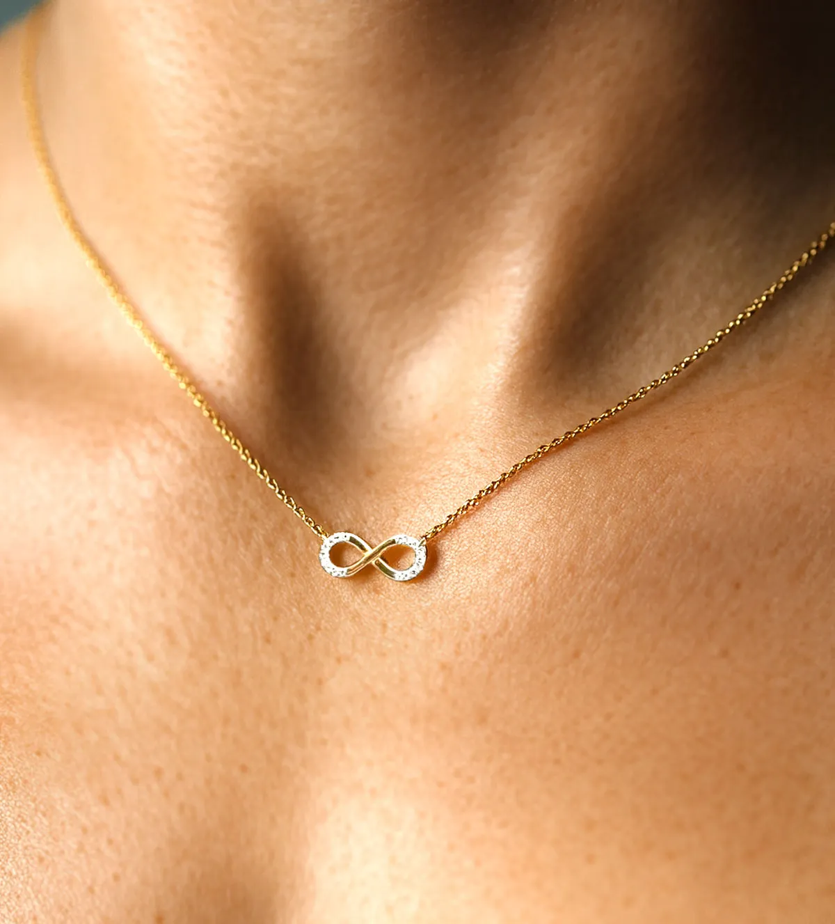 Gargantilla de oro 18k con brillantes 243_679-00183 gargantilla de oro amarillo 18k infinito 243_679-00183_10