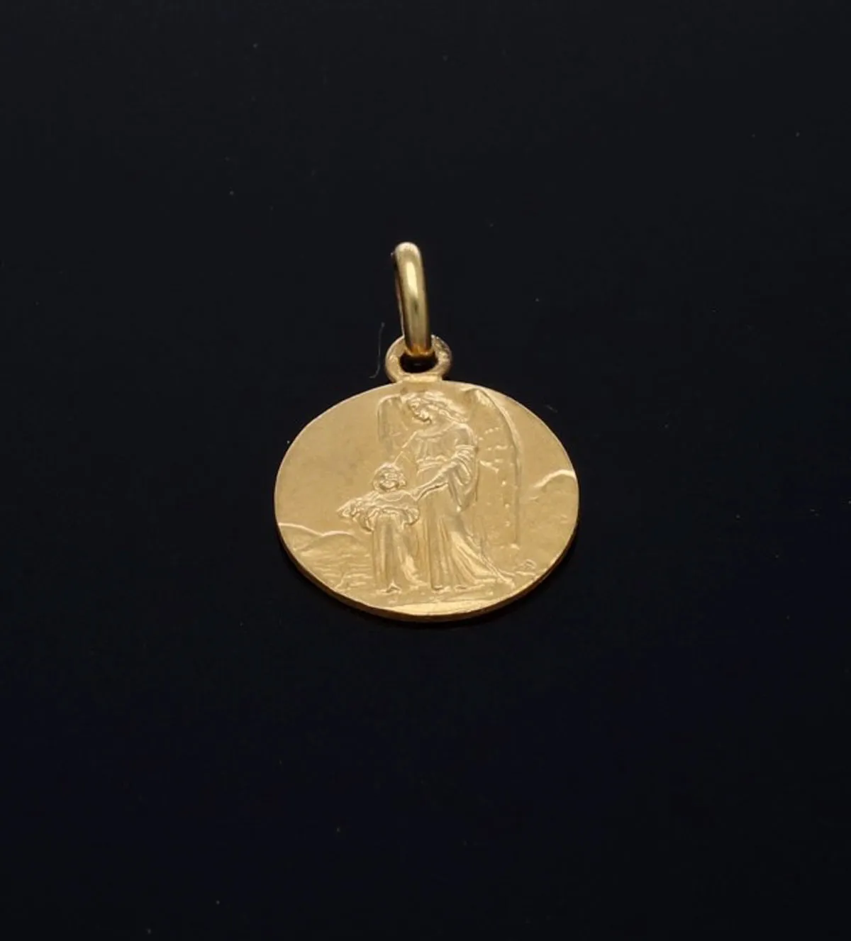 Medalla de oro 18k Ángel de la Guarda 038_LO-027-24MY medalla de oro angel de la guarda 038_LO-027-24MY_05